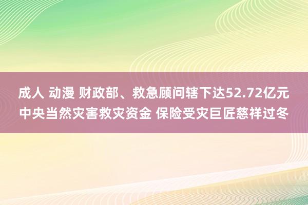 成人 动漫 财政部、救急顾问辖下达52.72亿元中央当然灾害救灾资金 保险受灾巨匠慈祥过冬