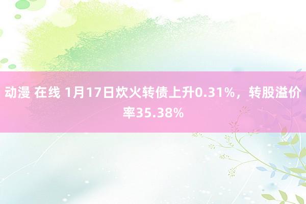 动漫 在线 1月17日炊火转债上升0.31%，转股溢价率35.38%