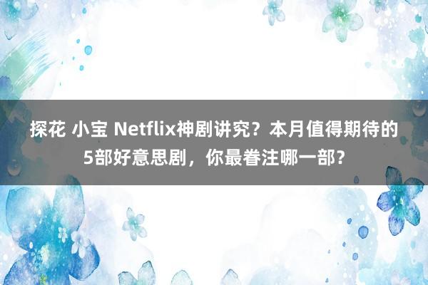 探花 小宝 Netflix神剧讲究？本月值得期待的5部好意思剧，你最眷注哪一部？