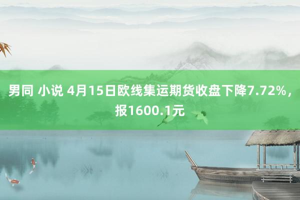 男同 小说 4月15日欧线集运期货收盘下降7.72%，报1600.1元