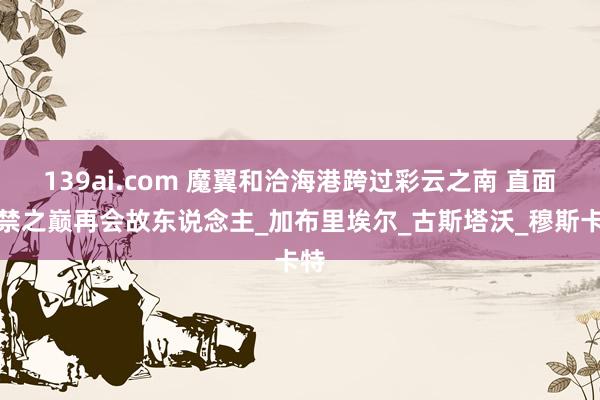 139ai.com 魔翼和洽海港跨过彩云之南 直面紫禁之巅再会故东说念主_加布里埃尔_古斯塔沃_穆斯卡特