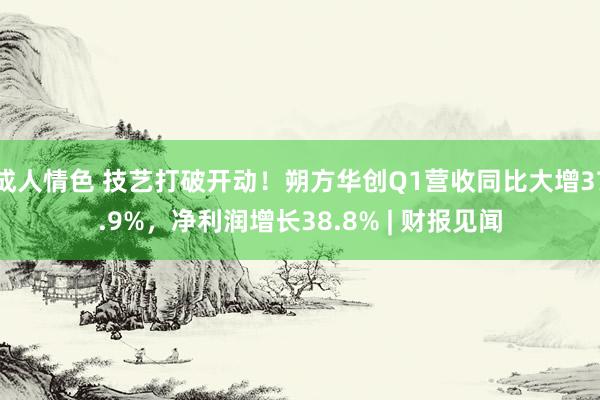 成人情色 技艺打破开动！朔方华创Q1营收同比大增37.9%，净利润增长38.8% | 财报见闻